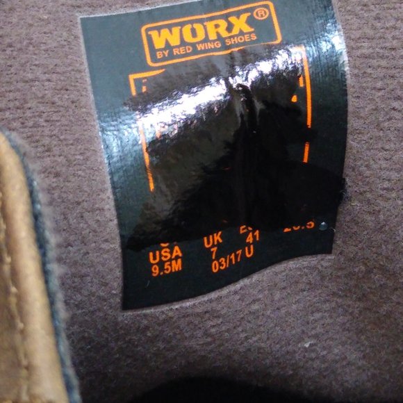 Red Wing Worx 5115 US 9.5M Women Work Steel Toe Slip Resistant Electrical Hazard - Picture 9 of 9